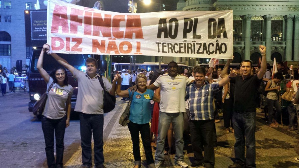 Afinca na manifestação